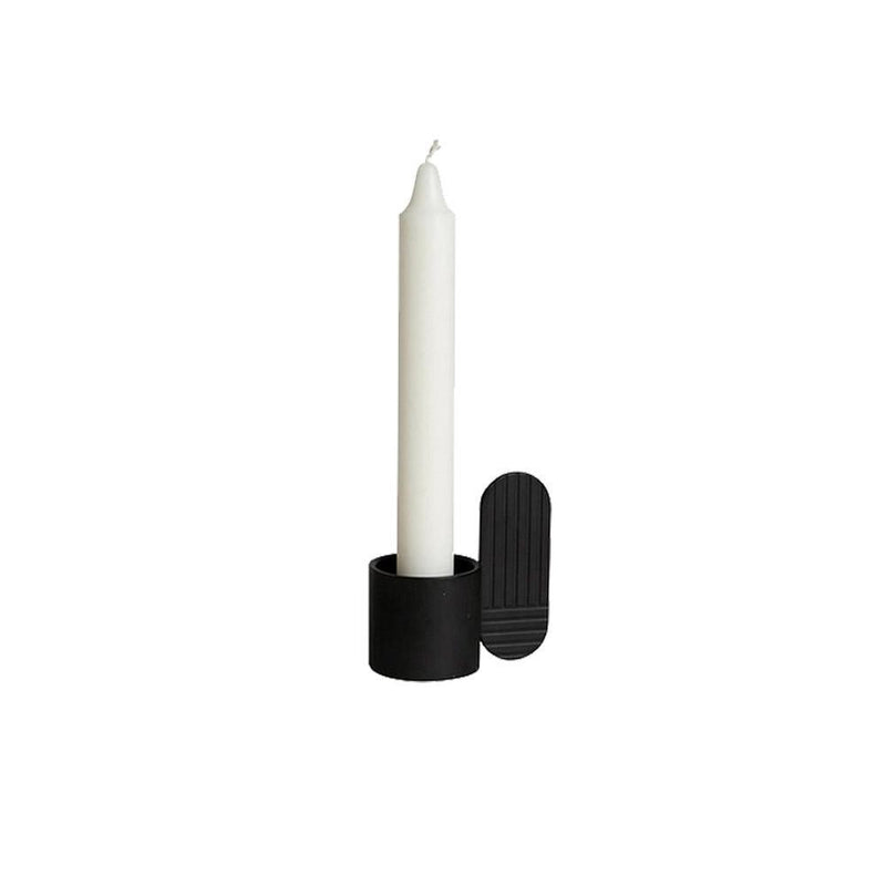 Art Candleholder - Oval - Black