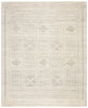 Jadene Hand-Knotted Geometric White & Light Gray Area Rug