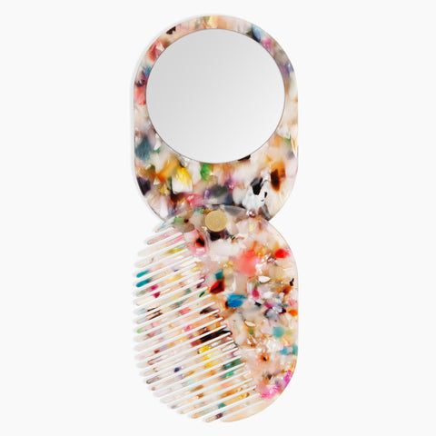 2 in 1 pocket comb mirror in multi party 1