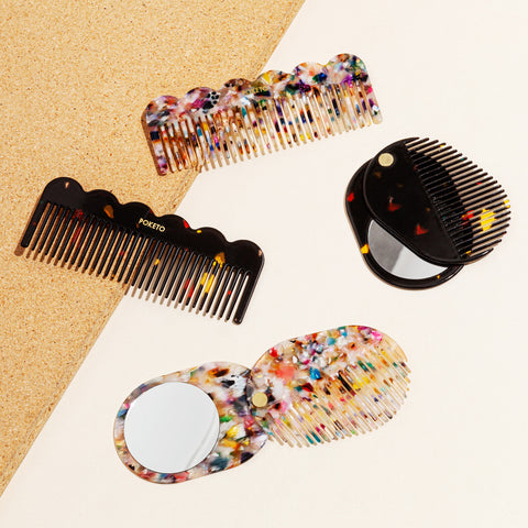 2 in 1 pocket comb mirror in multi party 5