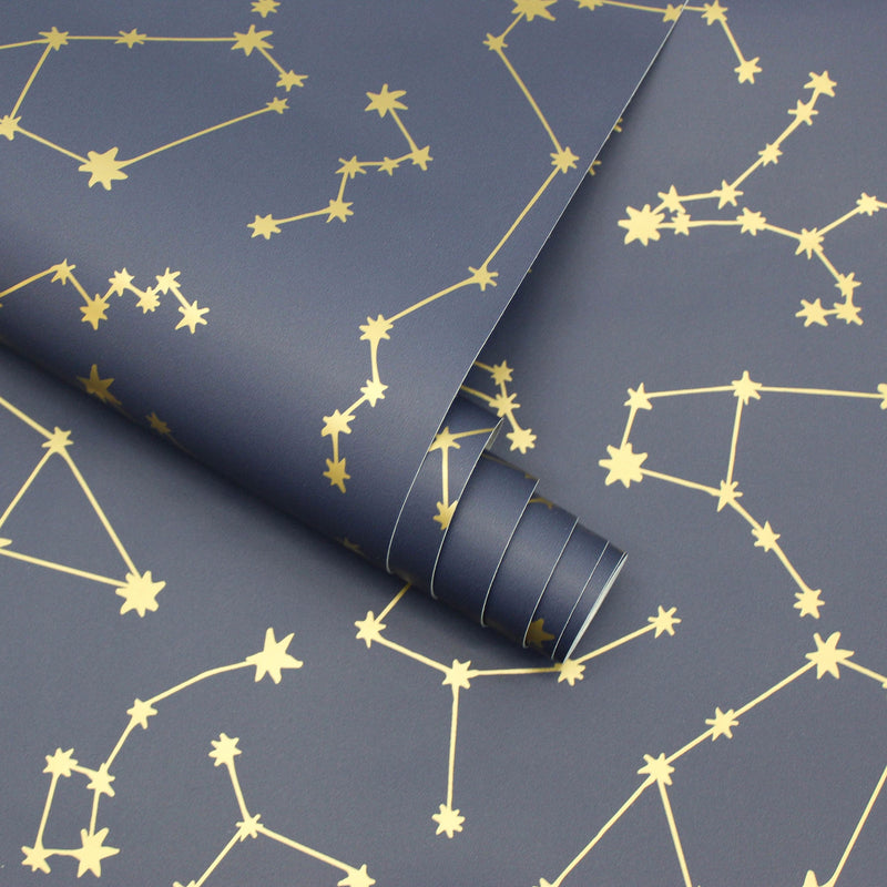 Constellations Removable Wallpaper in Navy