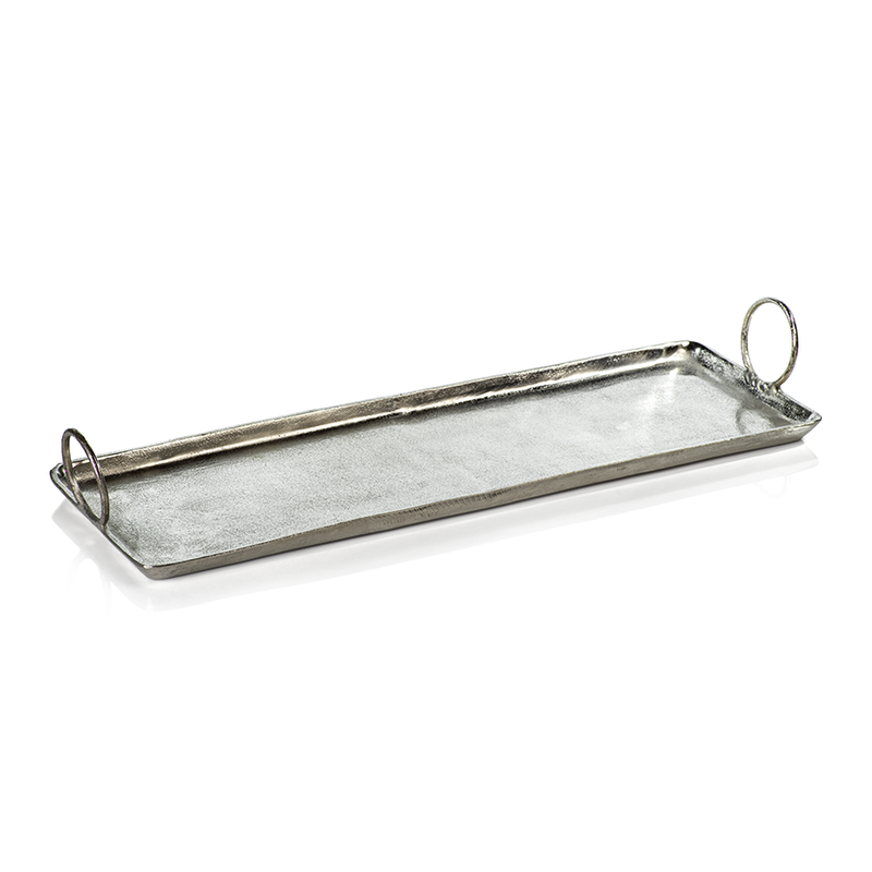 Cost Brava Raw Aluminum Tray in Nickel by Panorama City