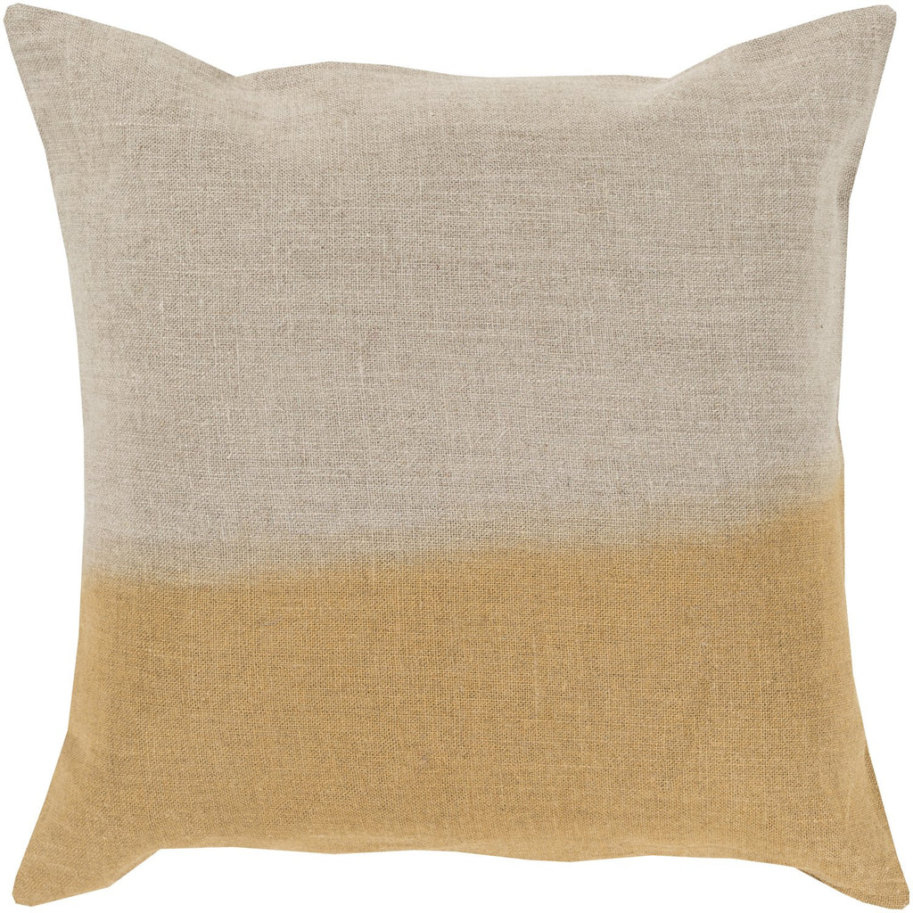 Dip Dyed DD-017 Woven Pillow in Khaki & Tan by Surya