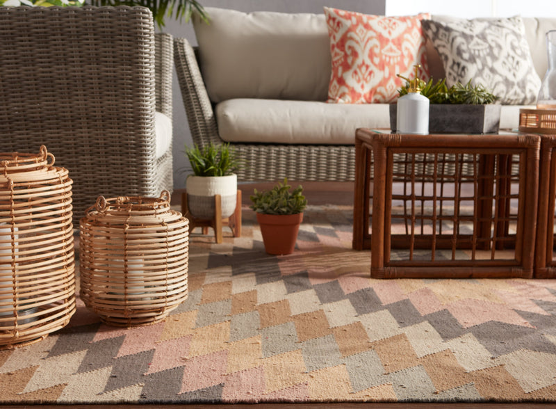 Mojave Indoor/ Outdoor Geometric Multicolor Area Rug