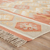 Emmett Indoor/ Outdoor Geometric Orange & Beige Area Rug