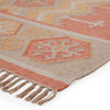 Emmett Indoor/ Outdoor Geometric Orange & Beige Area Rug