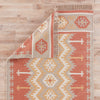 Emmett Indoor/ Outdoor Geometric Orange & Beige Area Rug