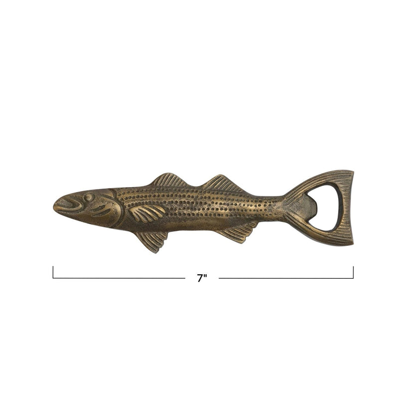 Cast Aluminum Fish Shaped Bottle Opener