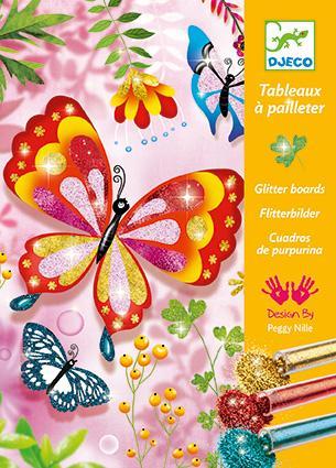 Le Grand Artist Glitter Boards Glitter Butterflies