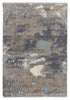 Adriatic Abstract Rug in Gray & Light Blue