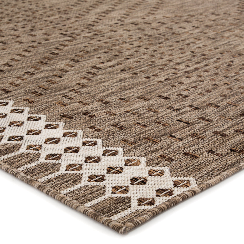 Decora Tirana Indoor/Outdoor Gray & Brown Rug by Nikki Chu 2