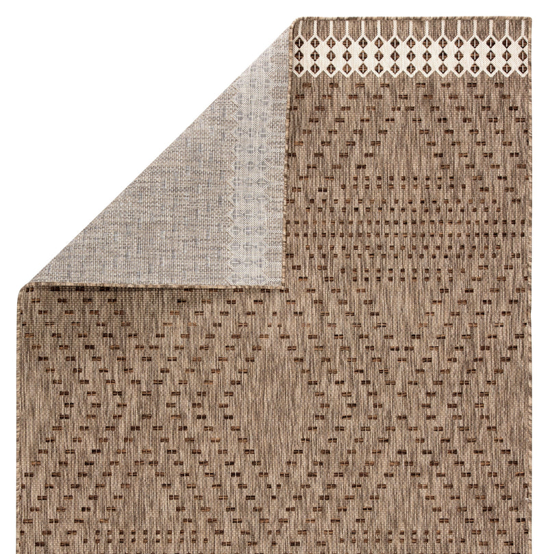 Decora Tirana Indoor/Outdoor Gray & Brown Rug by Nikki Chu 3