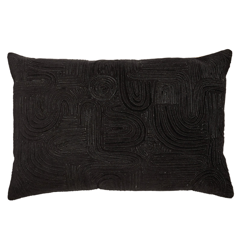 Deco Pfeiffer Black & Silver Pillow by Nikki Chu 1