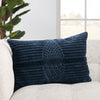 Deco Bev Down Navy & Silver Pillow by Nikki Chu 4