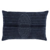 Deco Bev Down Navy & Silver Pillow by Nikki Chu 1