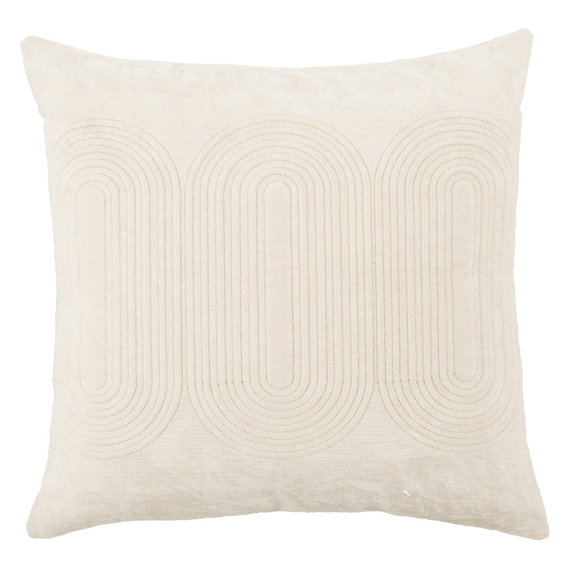 Deco Joyce Down Ivory & Gold Pillow by Nikki Chu 1