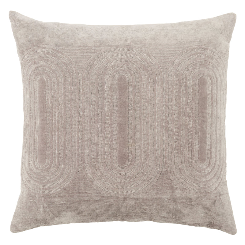 Deco Joyce Down Light Gray & Silver Pillow by Nikki Chu 1