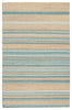 Dorada Handwoven Vitelli Beige & Blue Rug 1