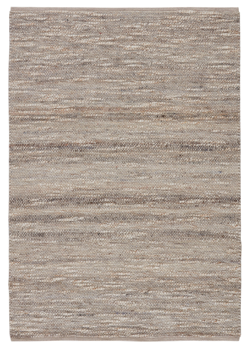 Sanja Handmade Solid Taupe & Cream Area Rug