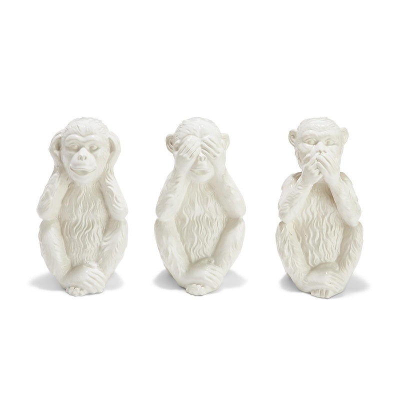 Set of 3 Hear No Evil, See No Evil, Speak No Evil Monkeys