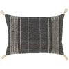 Dashing DSG-004 Hand Woven Pillow in Black & Ivory by Surya