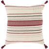 Dashing DSG-005 Hand Woven Pillow in Ivory & Rose by Surya