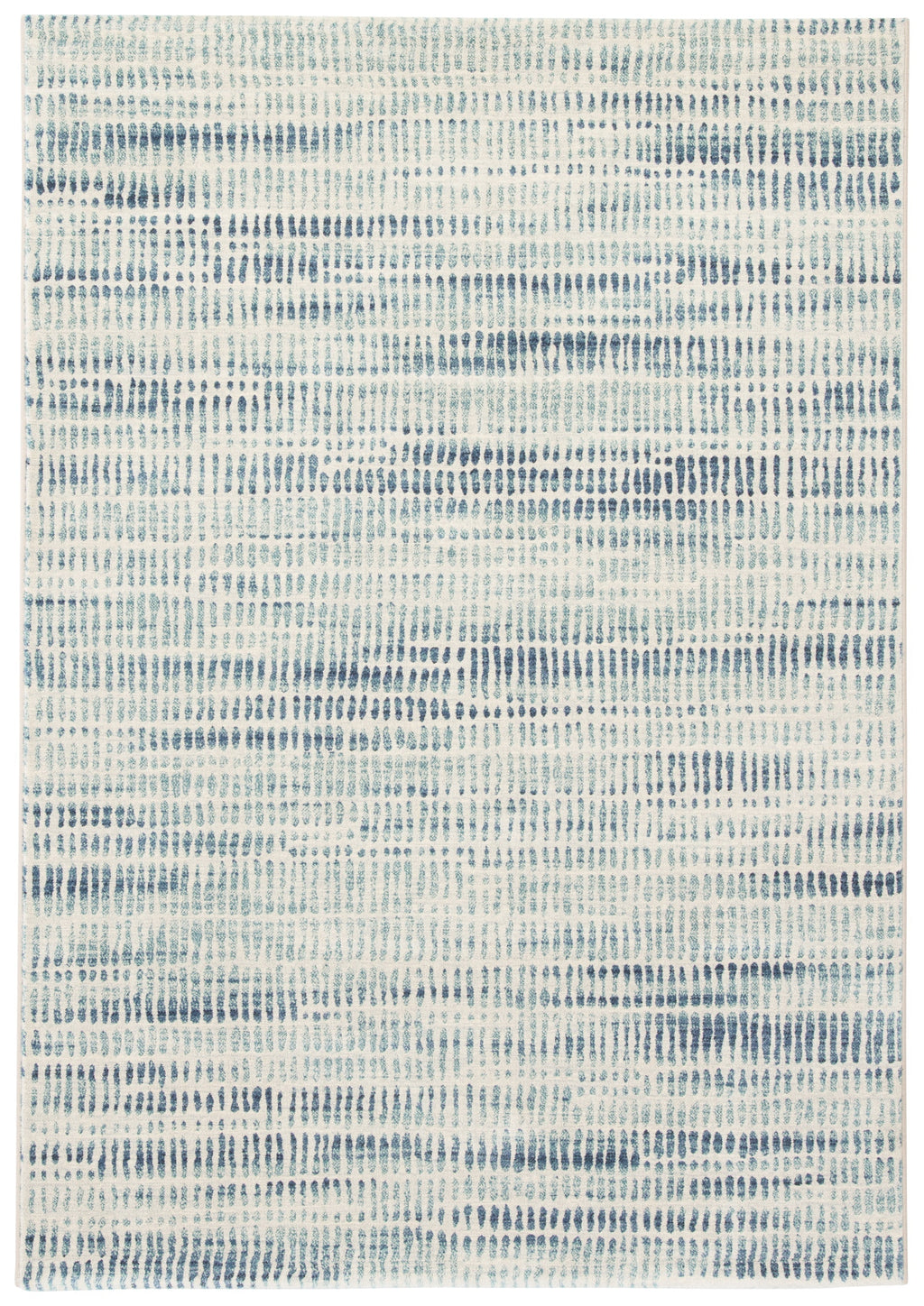 Escape Abstract Blue & White Area Rug