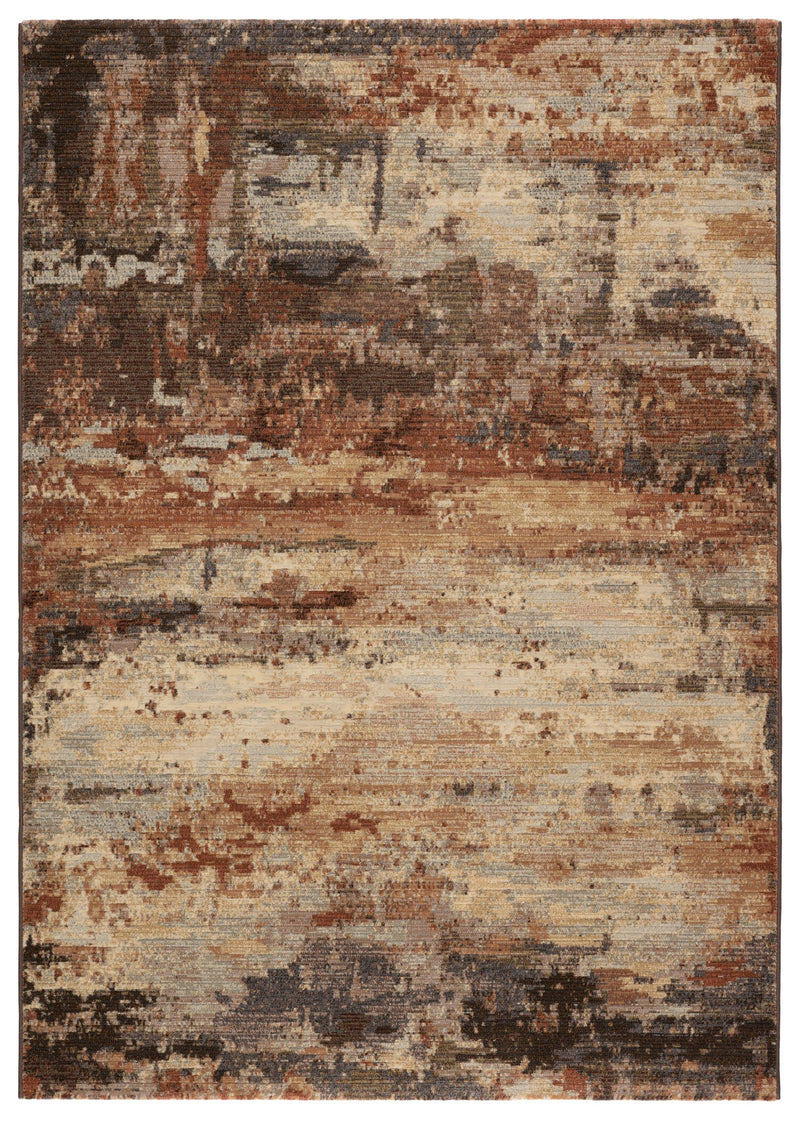 Buxton Abstract Brown/ Beige Rug by Jaipur Living