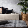 Ardor Trellis Dark Blue/ Gray Rug by Jaipur Living