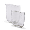 Ellipse Set of 2 Clear Vases