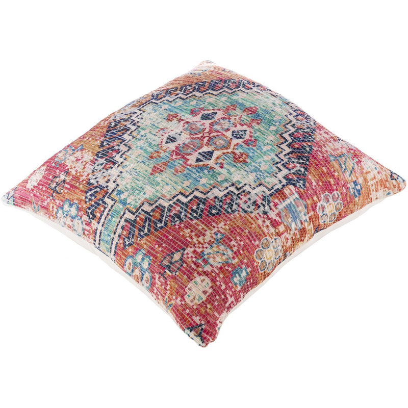 Devonshire DVS-010 Woven Pillow in Burnt Orange & Bright Blue by Surya