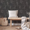 Distressed Gold Leaf Removable Wallpaper in Gunmetal