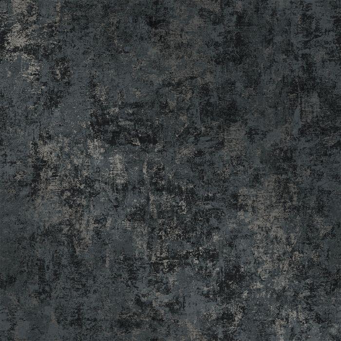 Distressed Gold Leaf Removable Wallpaper in Gunmetal