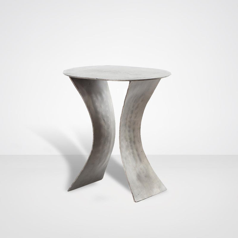 Drexel Iron Etch End Table in Antique Nickel