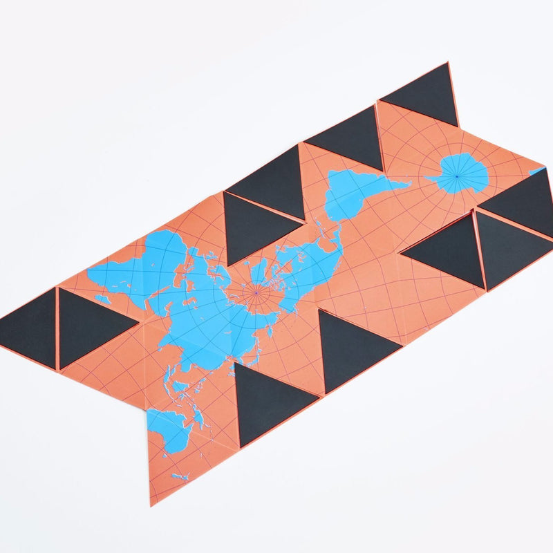 Dymaxion Folding Globe in Blue & Orange design by Areaware