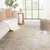 Aubin Medallion Rug in Beige & White by Jaipur Living