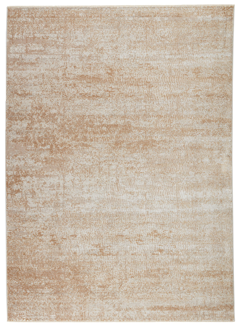 Evanthe Abstract Rug in Gold & Ivory by Jaipur Living