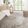 Ginevra Medallion Rug in Gray & Ivory by Jaipur Living