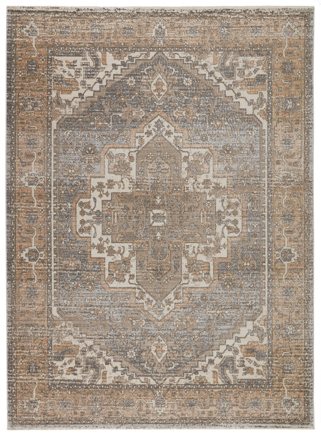 Venn Medallion Rug in Tan & Gray by Jaipur Living