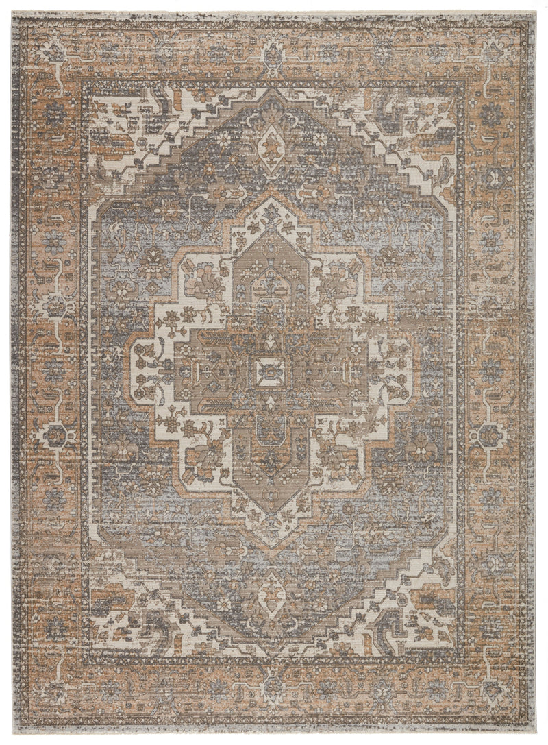 Venn Medallion Rug in Tan & Gray by Jaipur Living