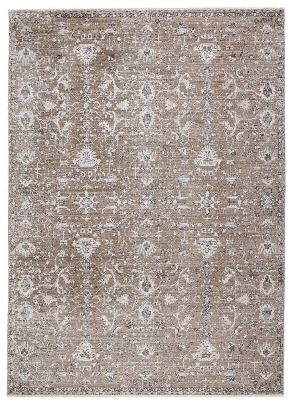 Fionn Oriental Rug in Gray & Taupe by Jaipur Living