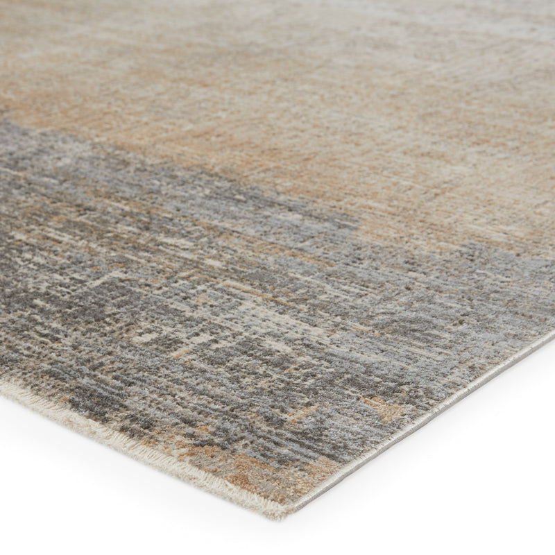 Akari Abstract Rug in Gray & Light Tan by Jaipur Living