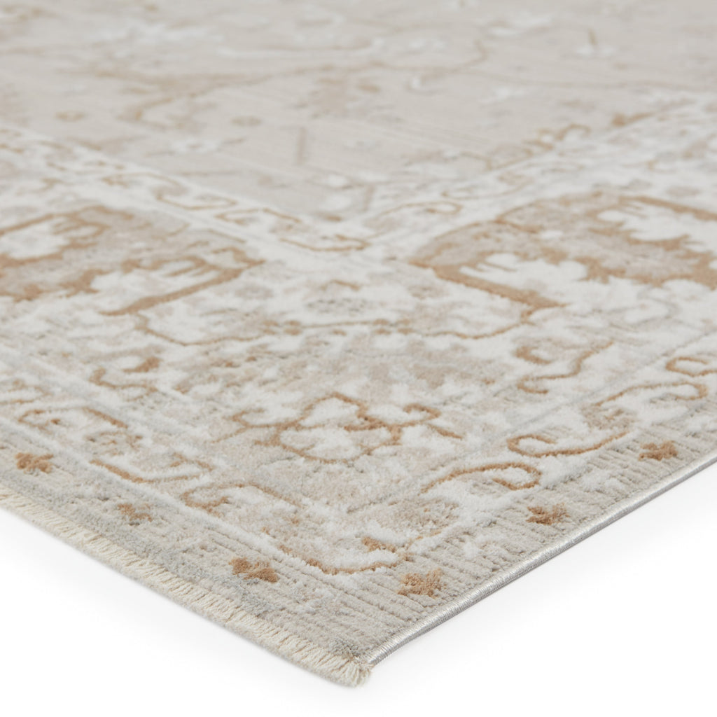 Dhaval Oriental Rug in Light Gray & White by Jaipur Living