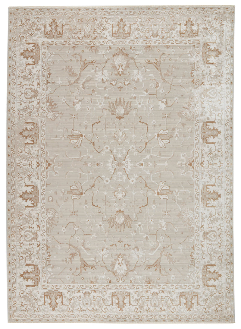 Dhaval Oriental Rug in Light Gray & White by Jaipur Living