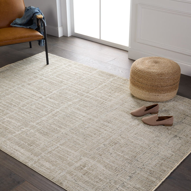 En Blanc Sovis Light Gray & Ivory Rug 5