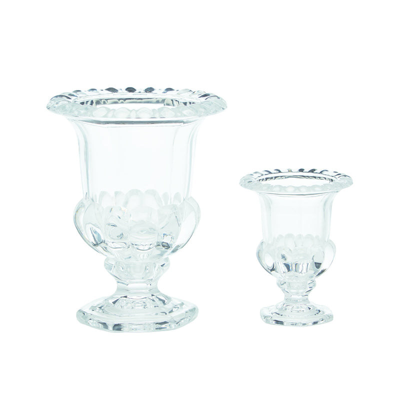 Set of 2 Grande Neoclassical Urn Candleholders/Vases design by Tozai