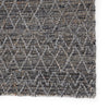 Morse Natural Geometric Grey & Dark Blue Rug by Jaipur Living