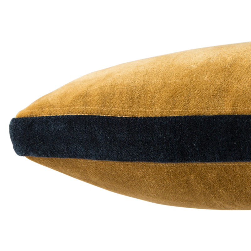 Bryn Solid Gold & Navy Pillow