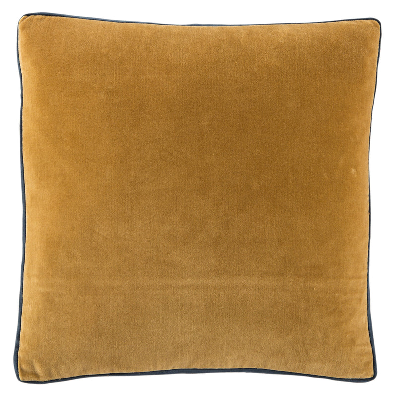 Bryn Solid Gold & Navy Pillow