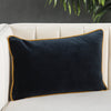 Lyla Solid Navy & Gold Pillow